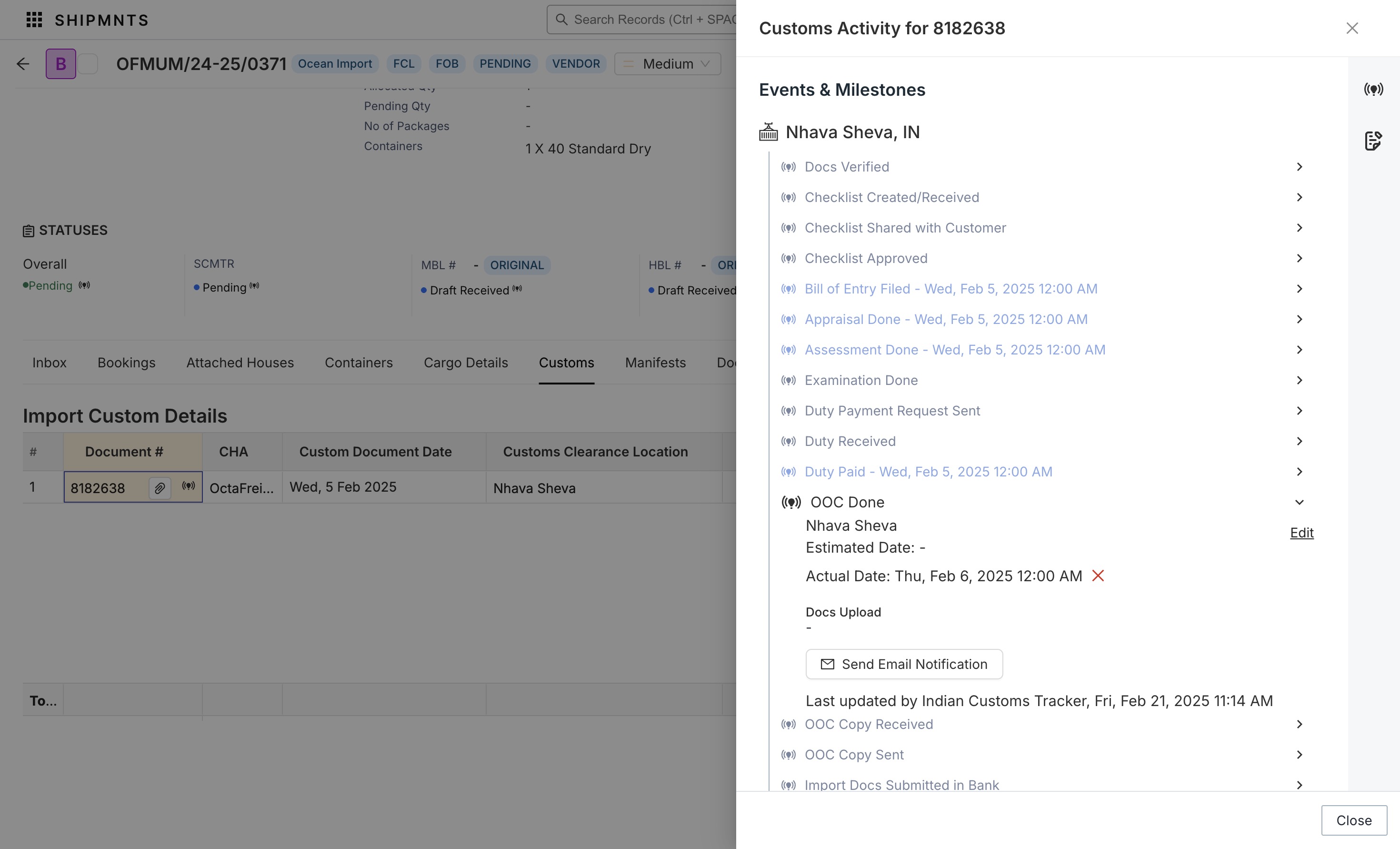 Automated Status Tracking