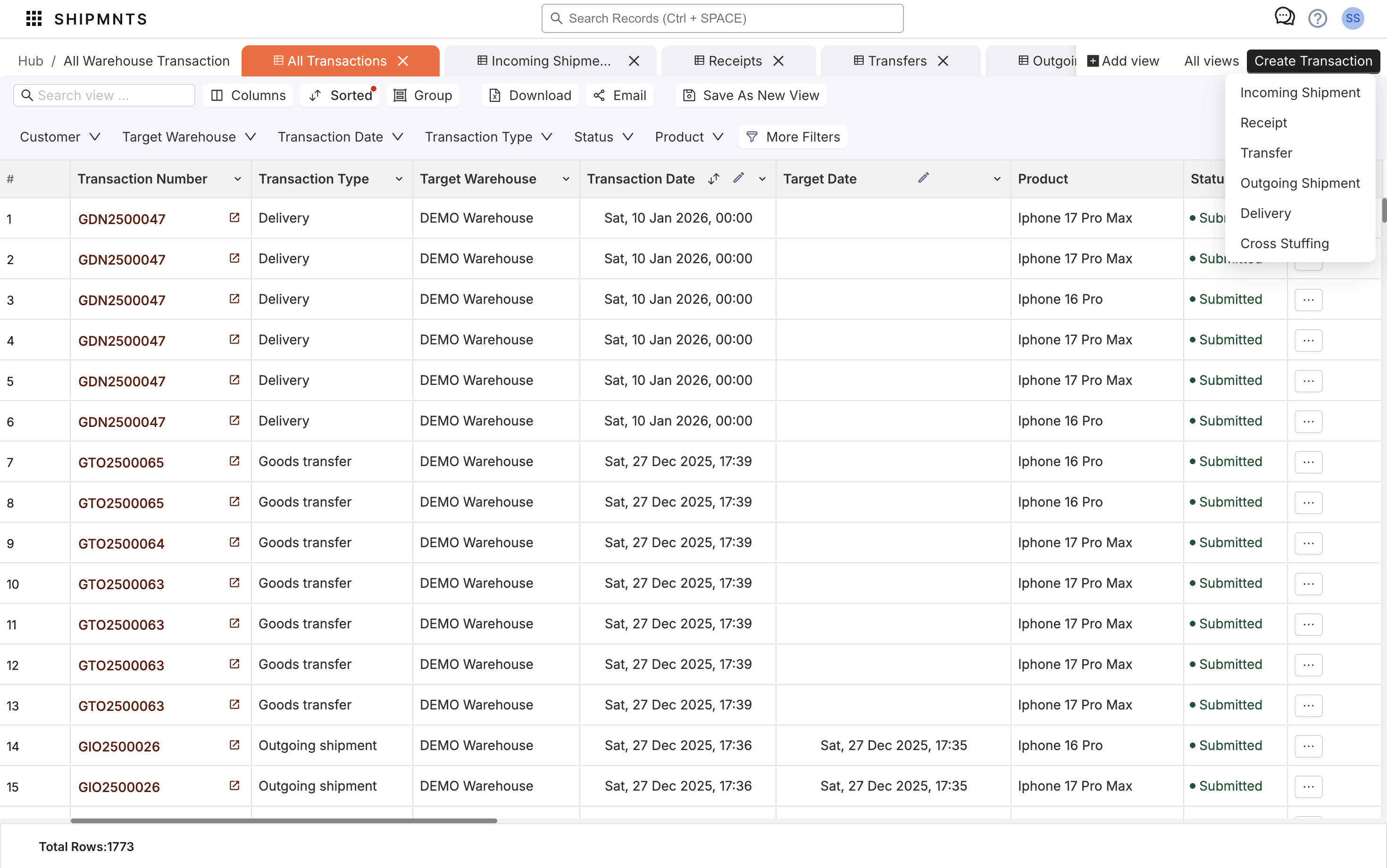 Transaction Reports
